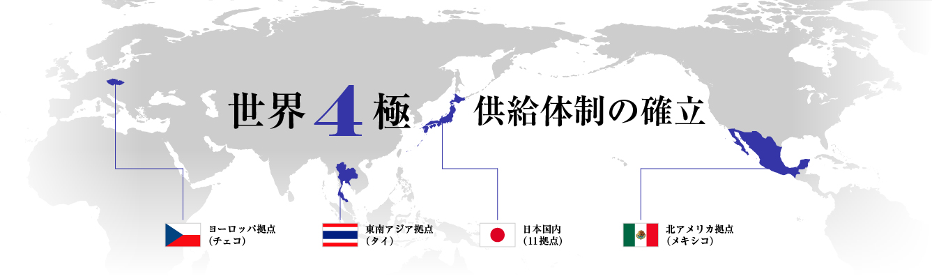 世界4極供給体制の確立